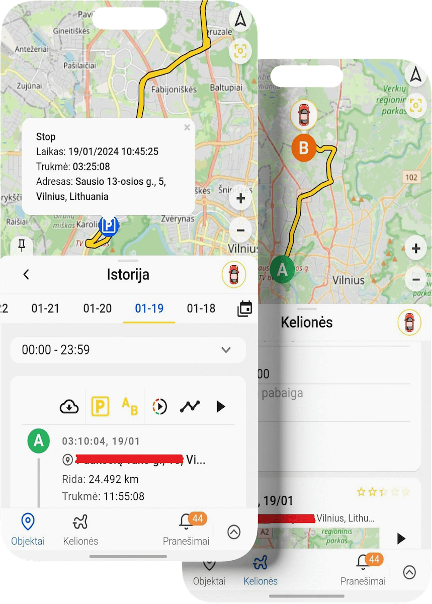 GPS Seklys su Magnetu ir 20800mAh Akumuliatoriu